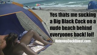 Caribbean Island Nude Beach Sex (Part3) - Jerking, Fucking, Sucking More Black Cock In Public!