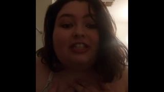 BBW Bitch Plays With Her Tits (Domination Completion and Mini JOI)